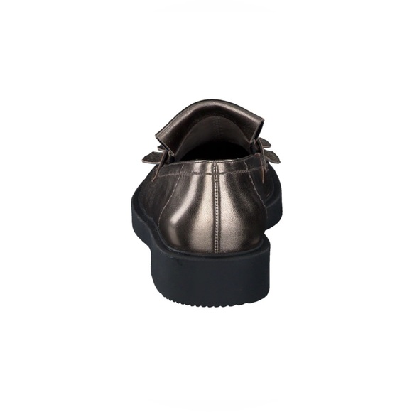 Paul Green NWOB Stacy Flat Women's Leather Shoes Loafers Grunge Metallic US 9.5 - Picture 5 of 12